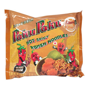 Paku Paku Hot Spicy Ramen Nudeln Happy Curry 140g