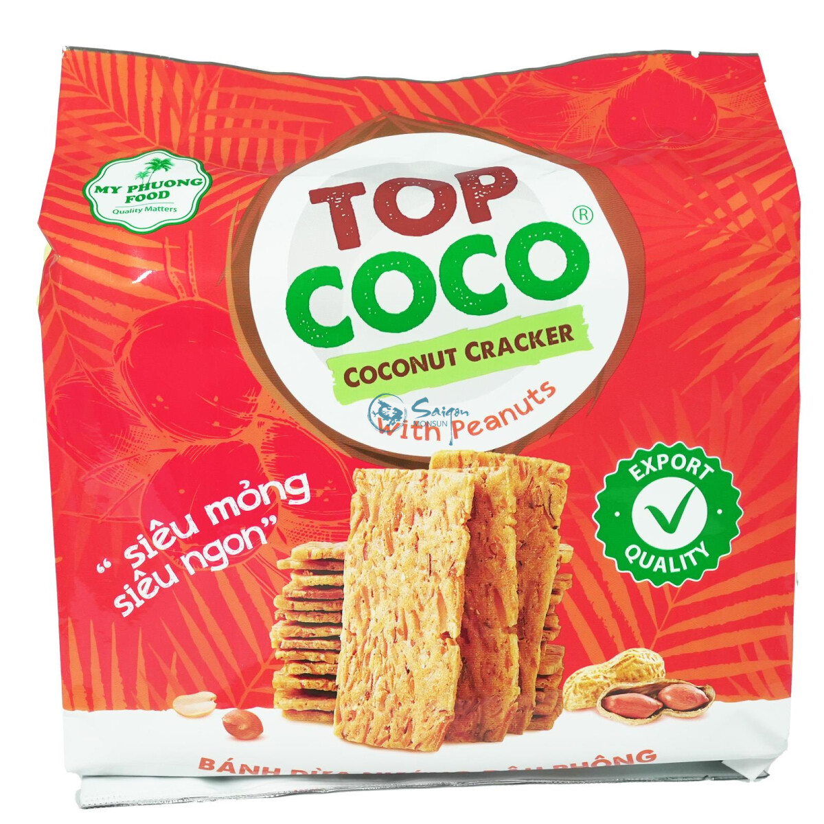 Top Coco Banh Dua Kokosnusscracker Erdnuss 150g