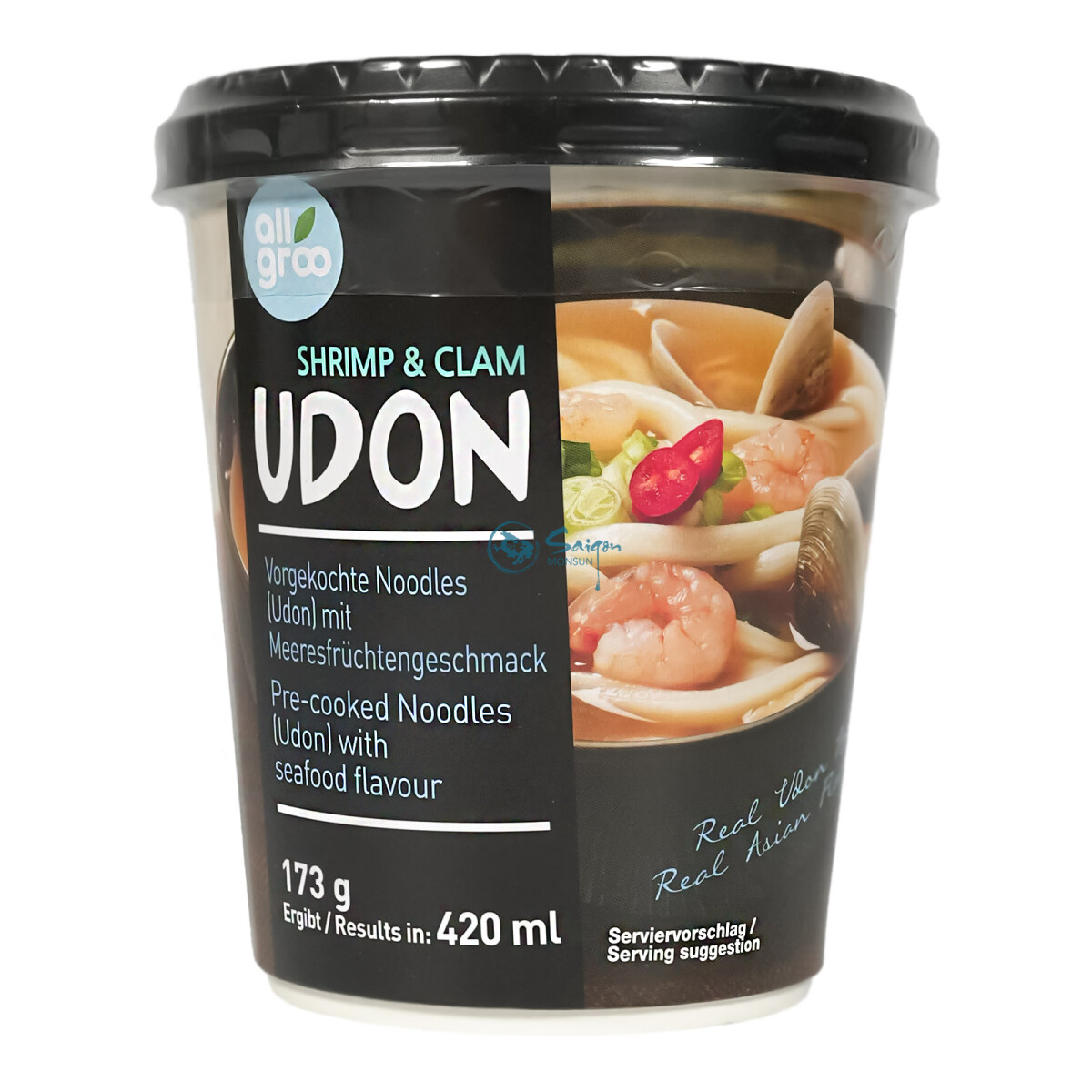 Allgroo Udon Cupnudeln Meeresfrüchte Geschmack 173g