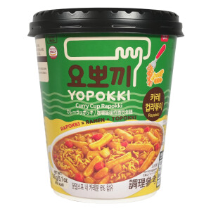 Yopokki Instant Tteokbokki Ricecake & Ramen Cup Curry...