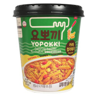 Yopokki Rapokki Instant Tteokbokki Rice Cake & Ramen Cup Curry 145g