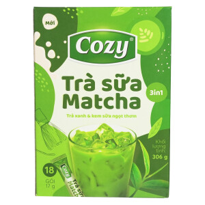 Cozy Tra Sua Matcha Milk Tea 3in1 306g