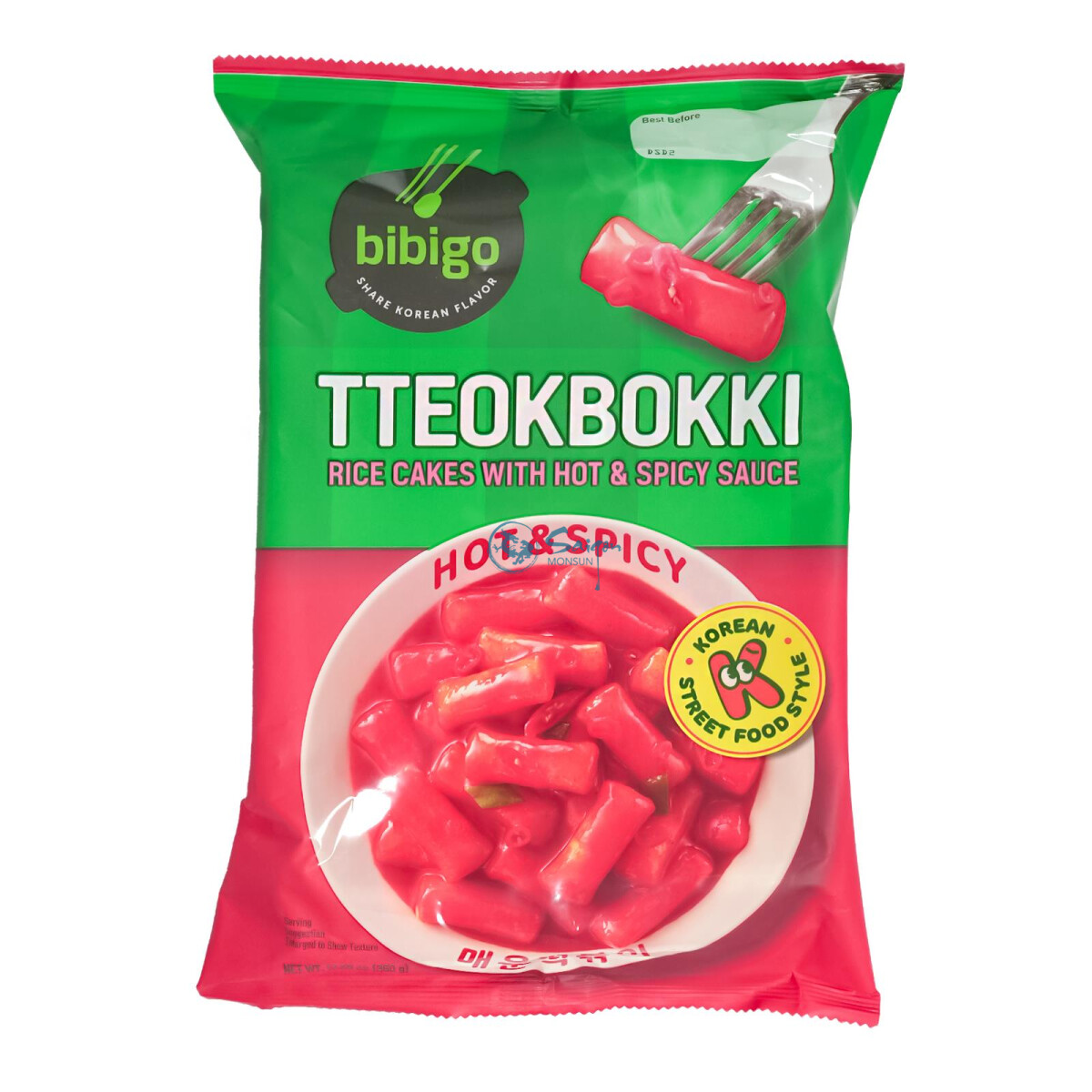Bibigo Tteokbokki Rice Cake with Hot Sauce 360g