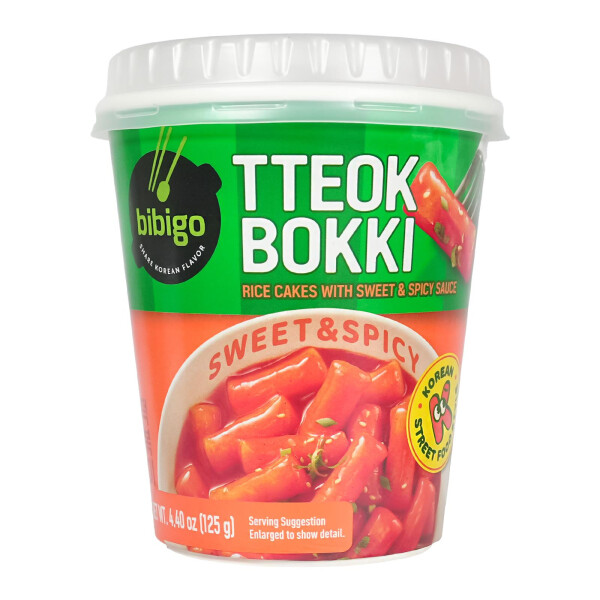 !! *Bibigo Tteokbokki Rice Cake with Sweet & Spicy Sauce 125g