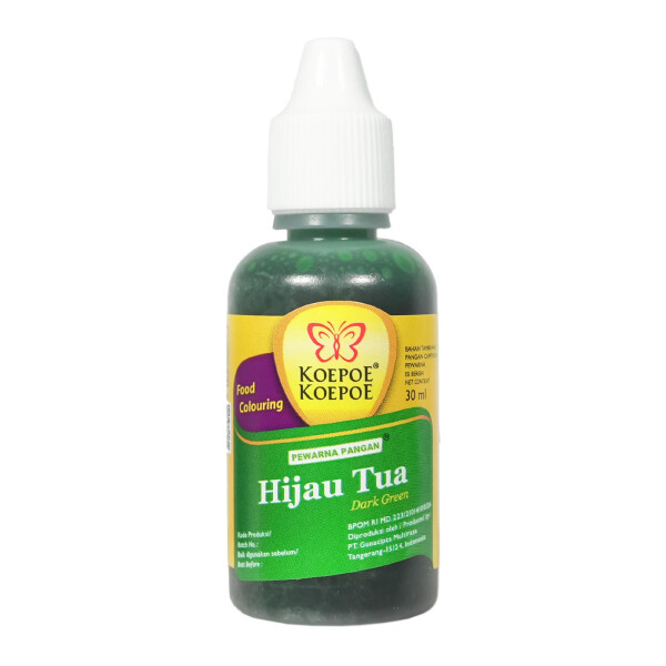 Koepoe Hijau Tua Lebensmittelfarbe GRÜN 30ml