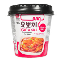 Yopokki Topokki Instant Rice Sticks Sweet&Spicy 12x140g