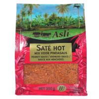 Asli Sate Hot Erdnuss Saucen Mix SCHARF 200g