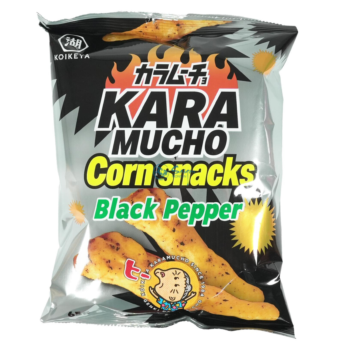 Koikeya Karamucho Corn Snacks Black Pepper 65g