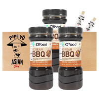 O´Food Korean BBQ Galbi Marinade für Beef (wie Bulgogi Sauce) 3x840g