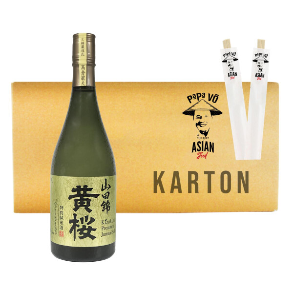 Kizakura Tokubetsu Junmai Yamadanishiki Japanischer Sake 15%vol. 6x720ml