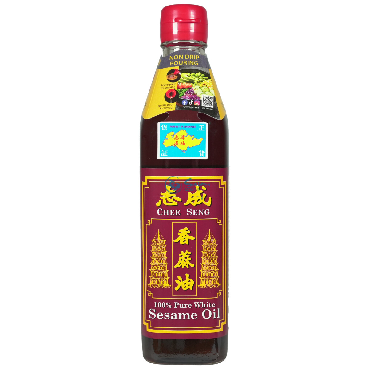 Chee Seng Weisses Sesamöl 375ml