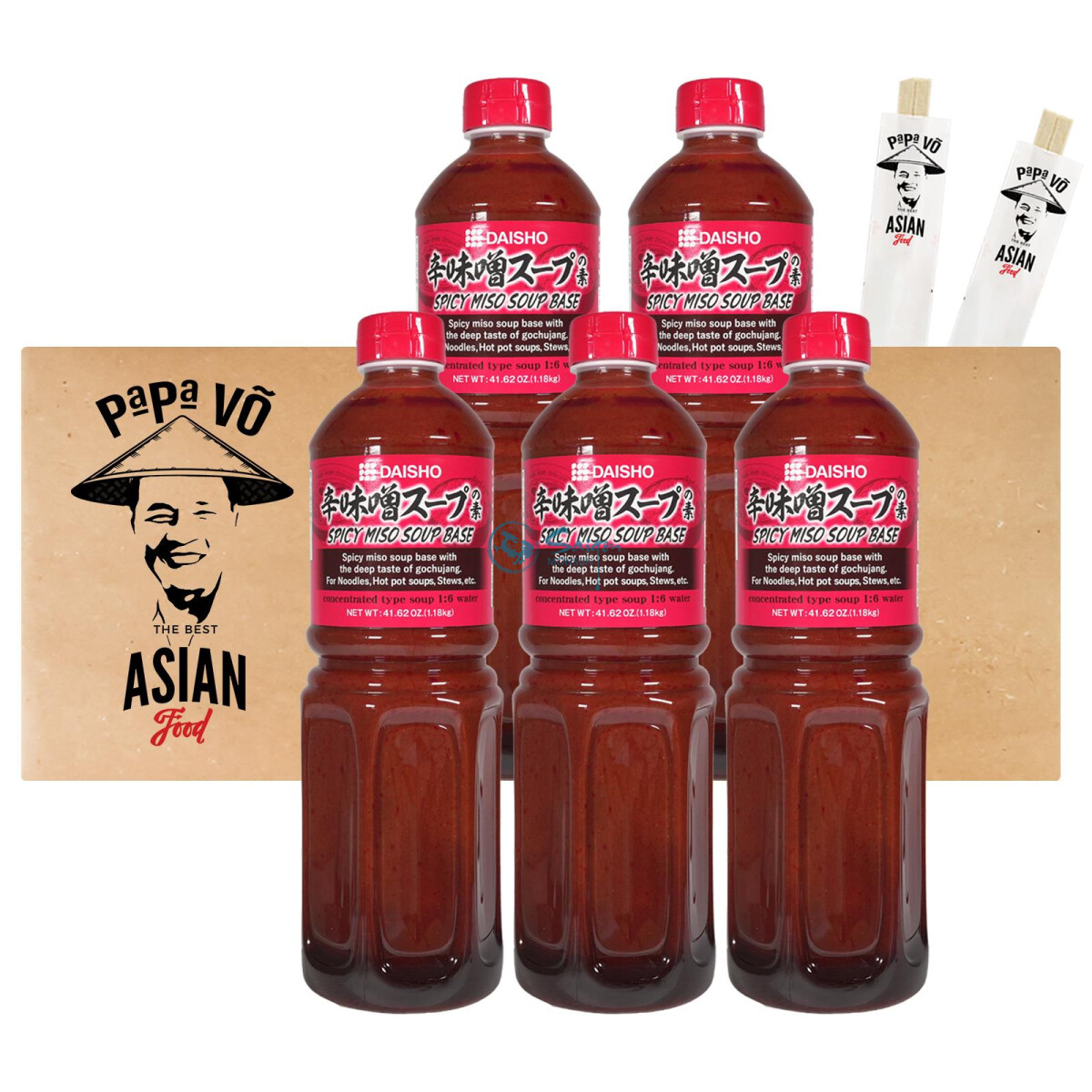 Daisho Spicy Miso Suppenbasis 6x1,18kg