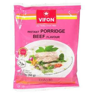 Vifon Instant Porridge Reisbrei Rind Geschmack Chao Bo 50x50g