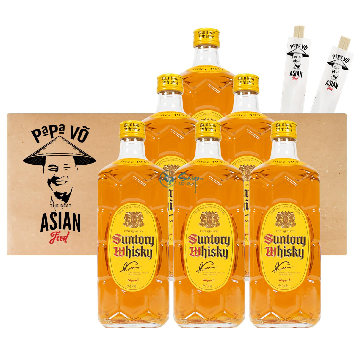 6x700ml Suntory Japanischer Blended Whisky (40%vol.)