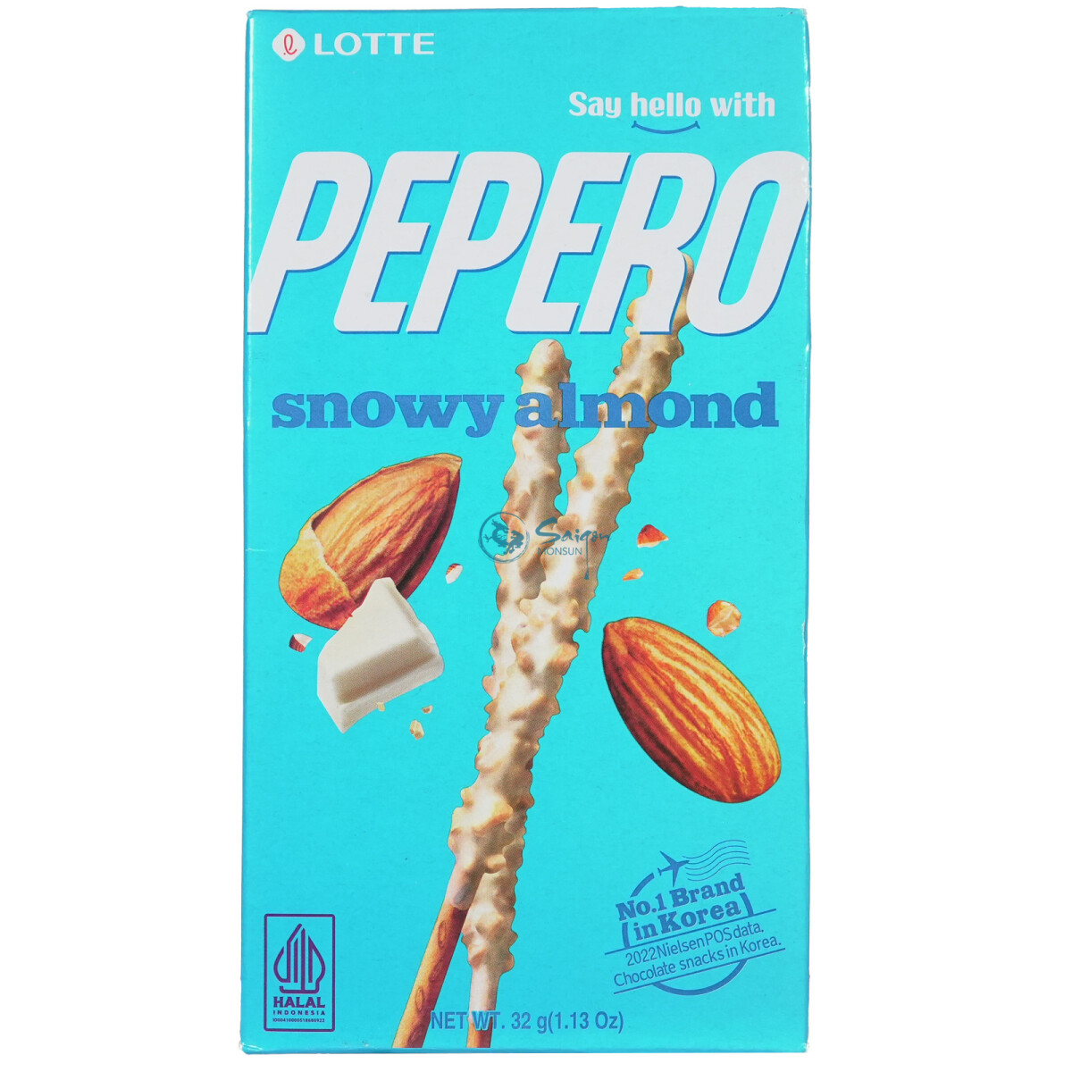 Lotte Pepero Snowy Almond 32g