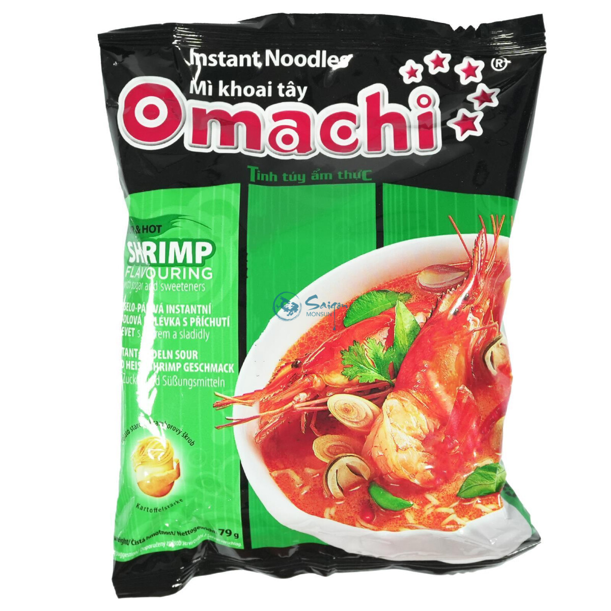 Omachi Instantnudeln Shrimps Geschmack 79g