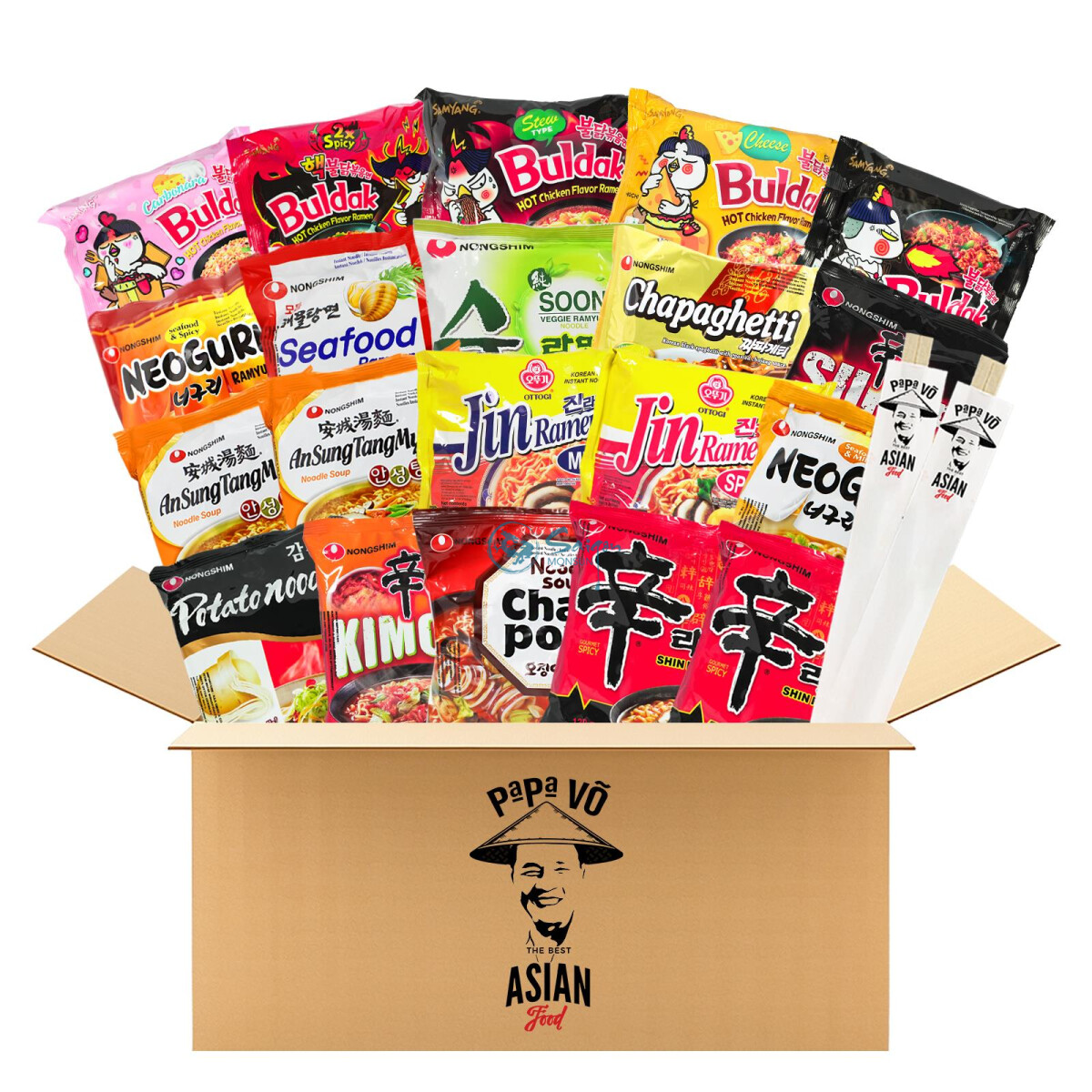 Korea Box Ramen Nudeln & Nudelsuppen Big Packs  20er