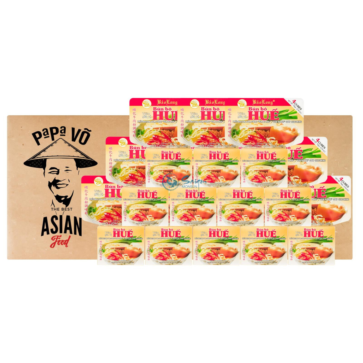 Bao Long Bun Bo Hue Vietnam Suppenwürfel 12x75g