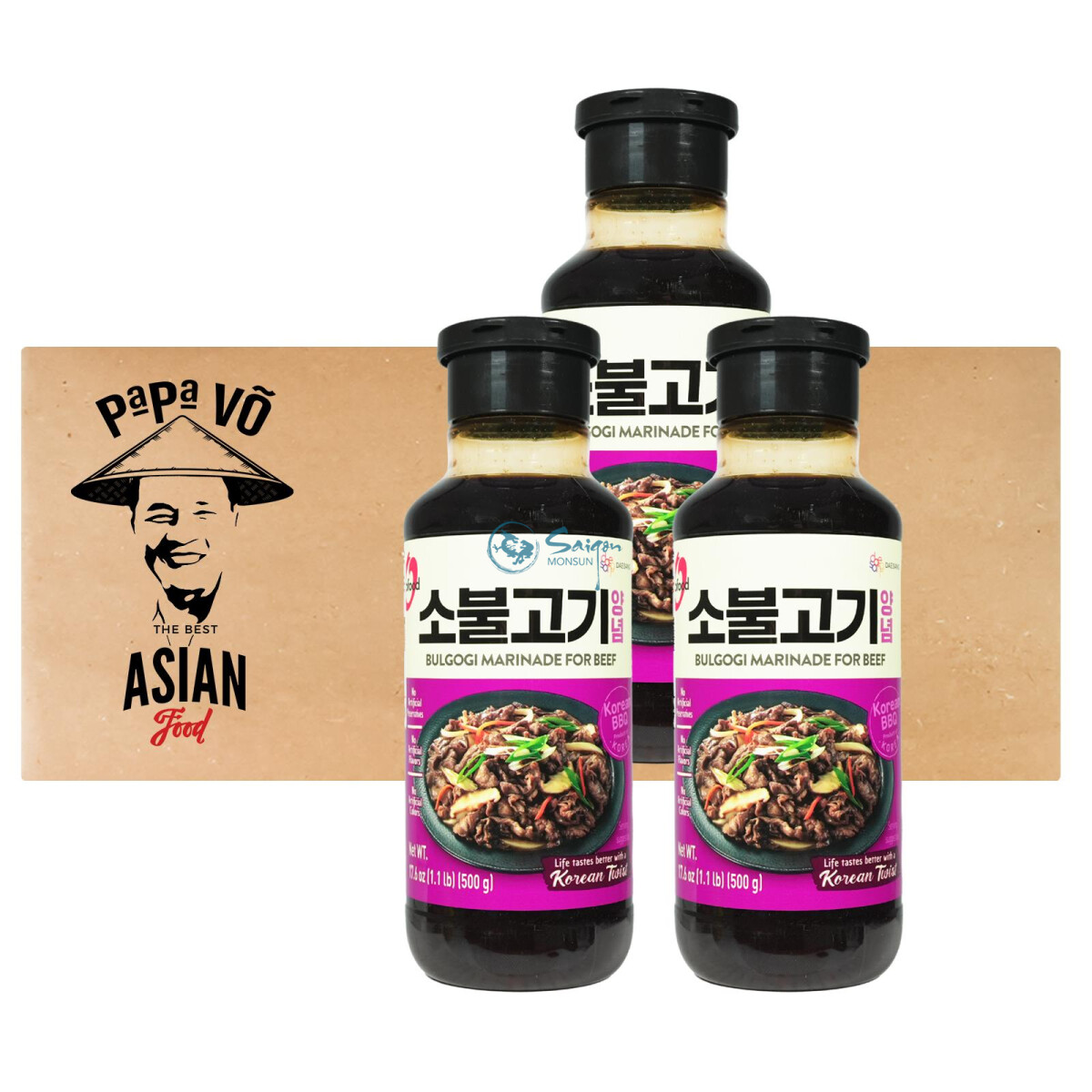 CJ Bulgogi Marinade sauce for Beef 3x500g