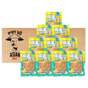 Hao Ba Shi Getrocknetes gewürztes Tofu Snack 5 Gewürze 10x95g