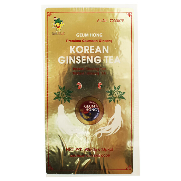 Geum Hong Koreanischer Ginseng Tee Holzbox 30x3g