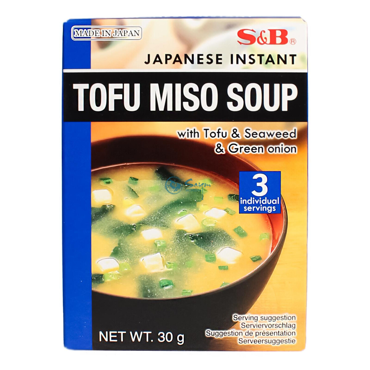 S&B Tofu Miso Suppe Instant 30g (3Portionen)