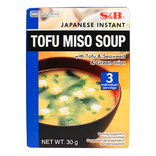 S&B Tofu Miso Suppe Instant 30g (3Portionen)