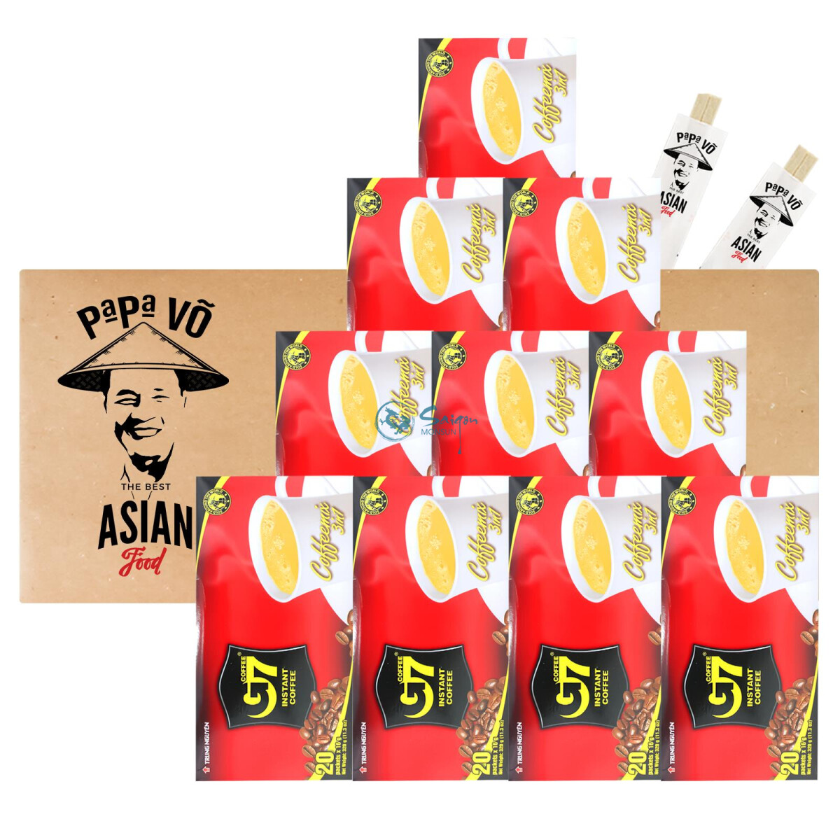 10er Pack (10x320g) Trung Nguyen G7 Kaffee 3in1