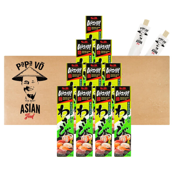 S&B Wasabi Paste 10x43g