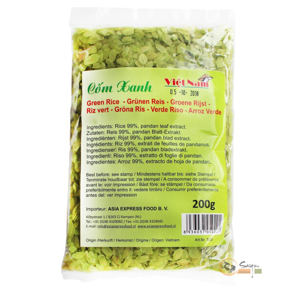 Vietnam grüne Reisflocken 10x200g