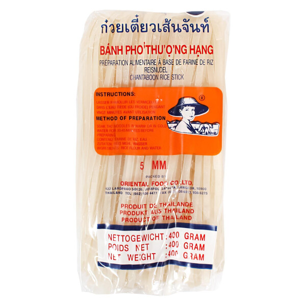 TM Farmer 5mm Reisbandnudeln 400g Pad Thai Nudeln Banh Pho