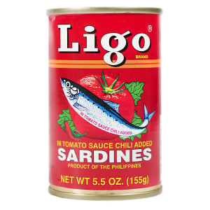 Ligo Sardinen in Tomatensauce mit Chili 9x155g