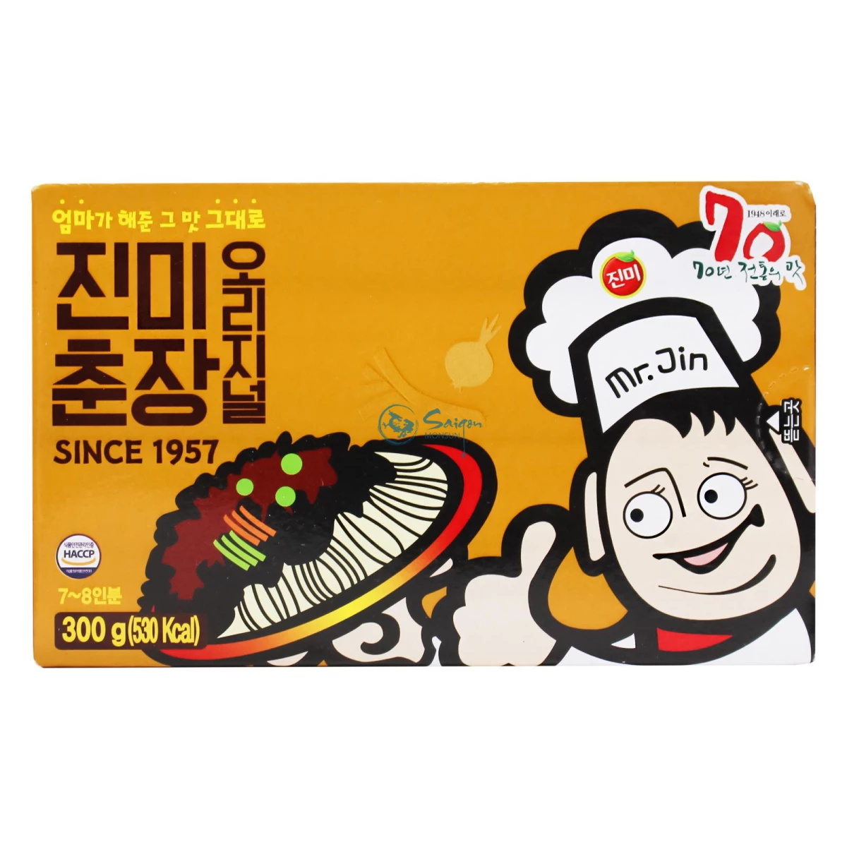 Verpackung der schwarzen Sojabohnenpaste Jjajang für koreanisches Jajangmyeon.