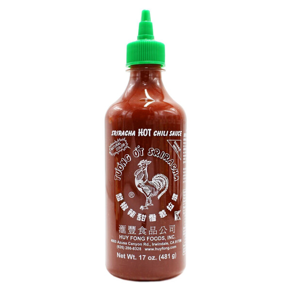 KK Huy Fong Foods Hot Sriracha Sauce 12x482g