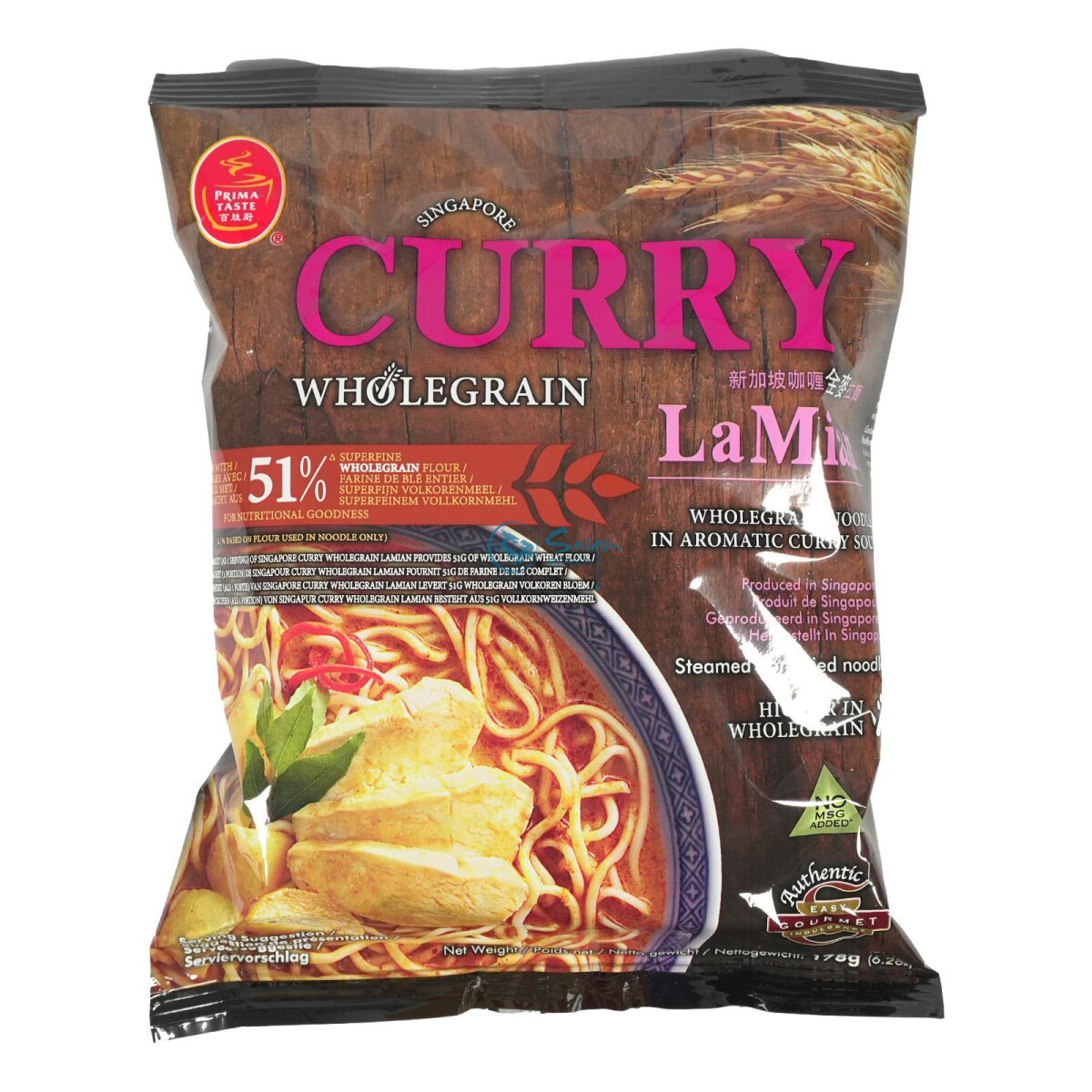 !! Prima Taste Vollkorn Nudeln Curry La Mian 178g