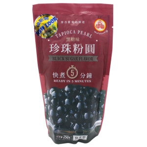 Angebot WuFuYuan Tapioka Perlen schwarz 250g