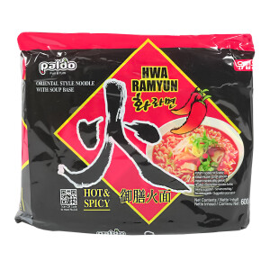 Paldo Ramen Hwa Instant Nudeln Hot&Spicy 600g