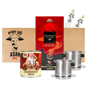 Trung Nguyen Vietnam Kaffee Set! Gourmet Mischung+gezuckerte Kondensmilch+2 Kaffeesiebe