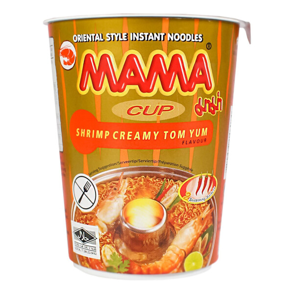 Mama Instant Nudelsuppe Tom Yum Creamy Cup 70g