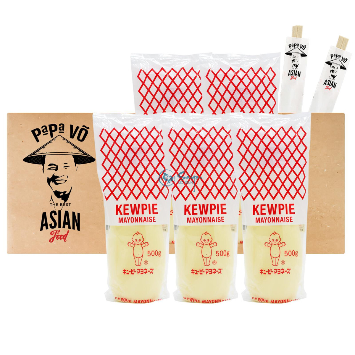 5x500g Kewpie Japanische Mayonnaise (Papa Vo®)