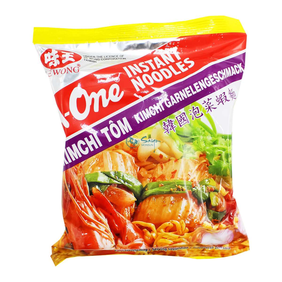 A-One Instantnudeln Kim Chi Shrimps Geschmack 85g