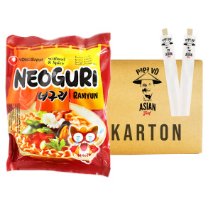 Nong Shim Neoguri HOT Seafood & Spicy Ramen Nudeln 20x120g